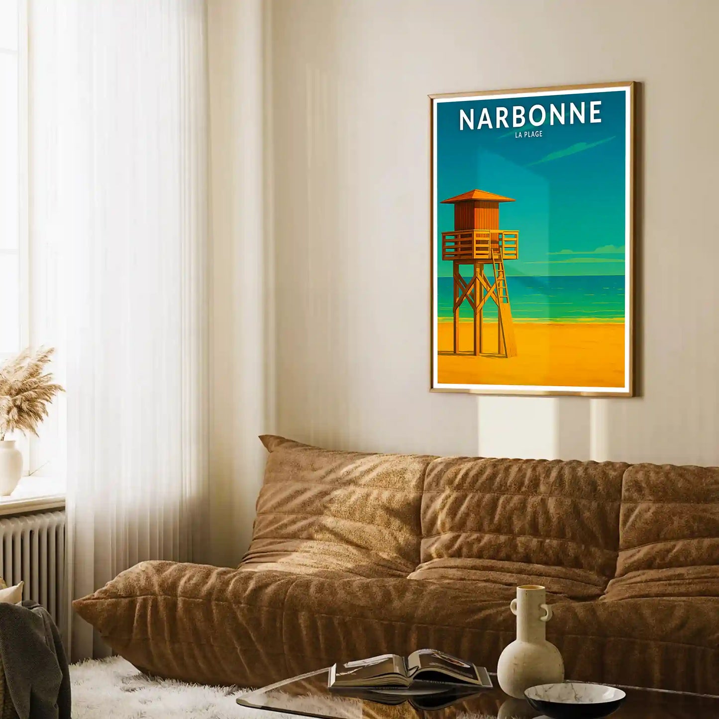Affiche - Narbonne - La Plage