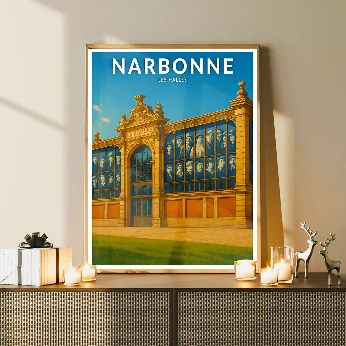 Affiche - Narbonne - Les Halles