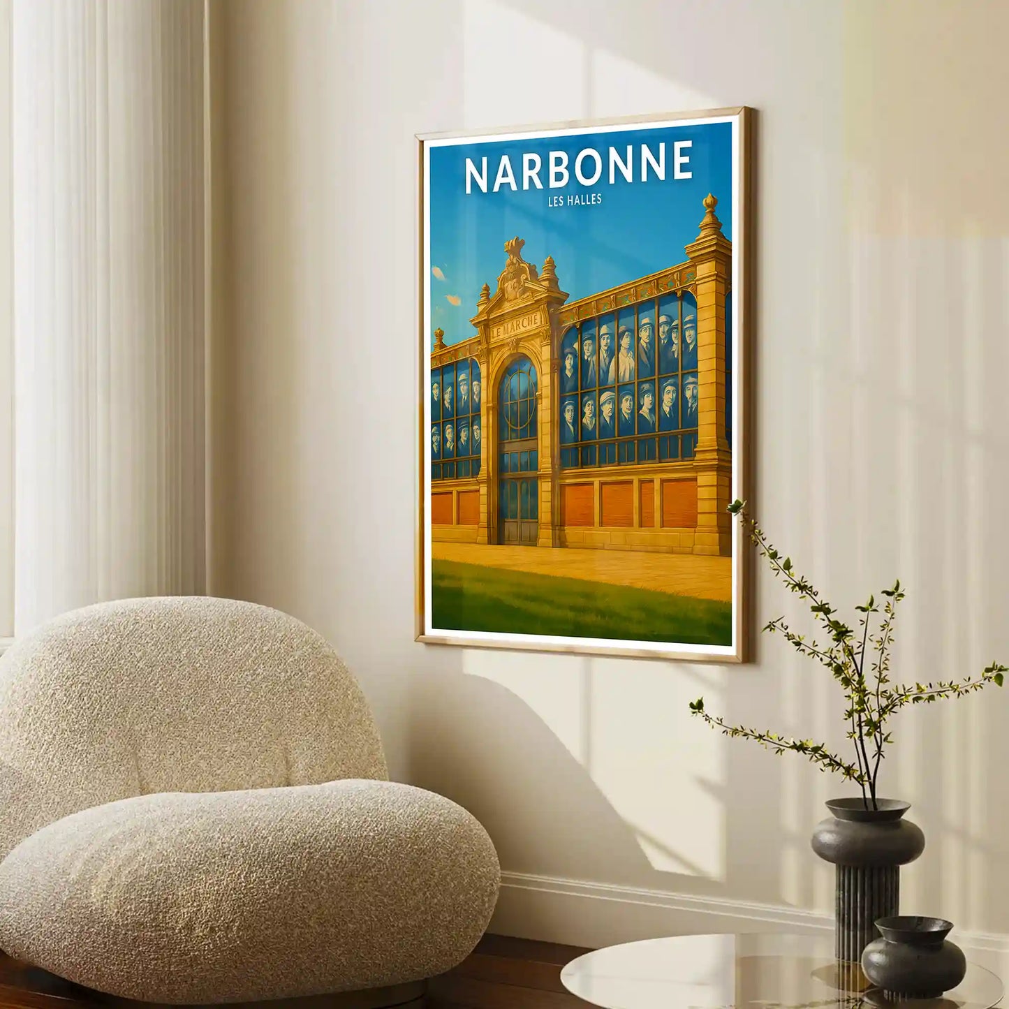 Affiche - Narbonne - Les Halles