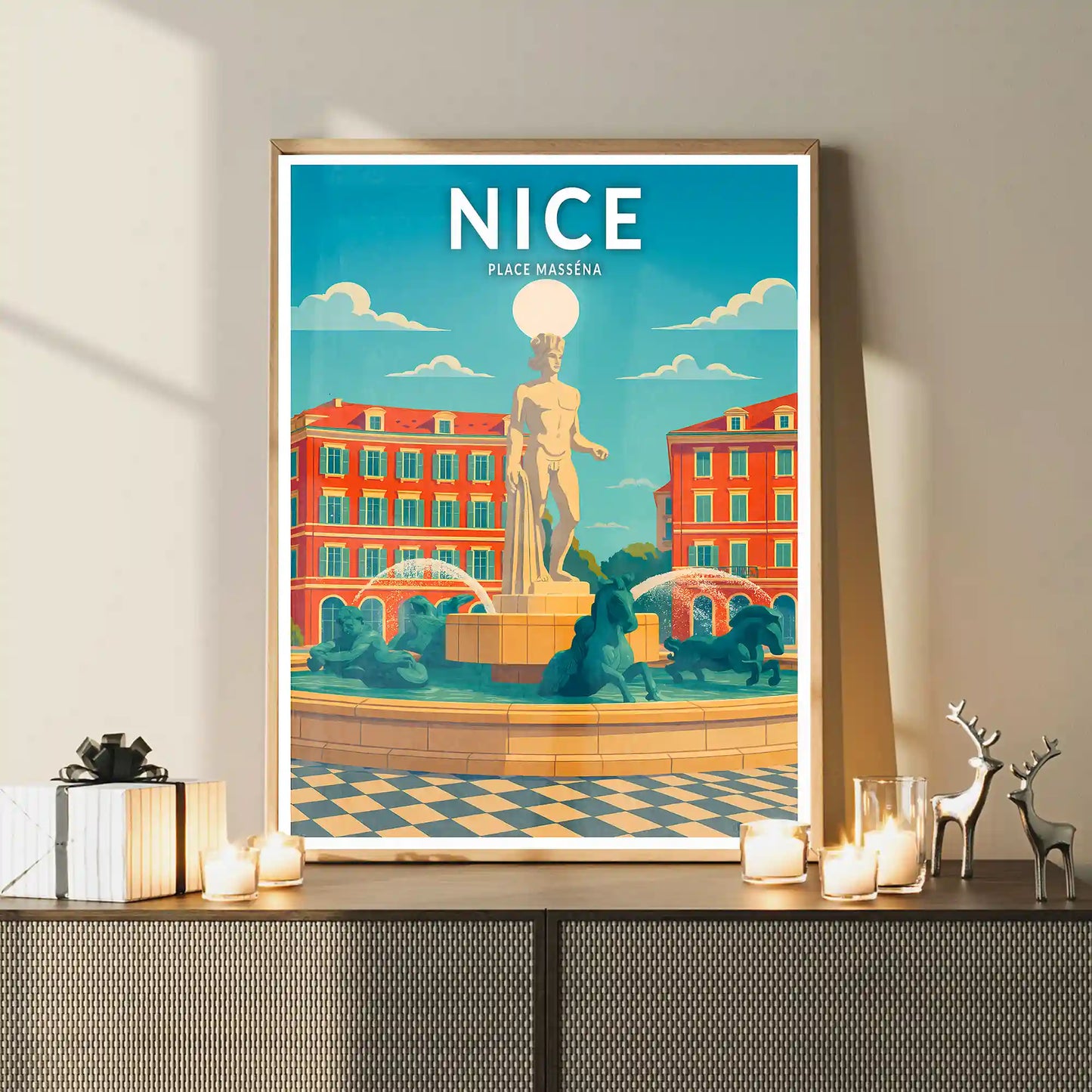 Affiche - Nice - Place Masséna