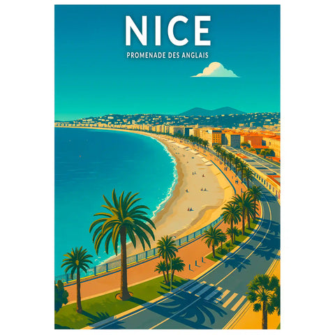 Affiche - Nice - Promenade des Anglais