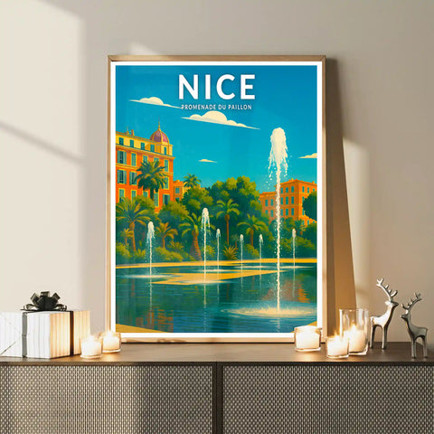 Affiche - Nice - Promenade du Paillon