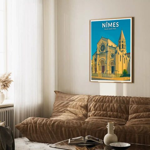 Affiche - Nîmes - Église Saint-Paul