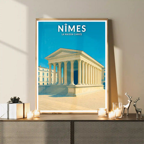 Affiche - Nîmes - La Maison Carrée