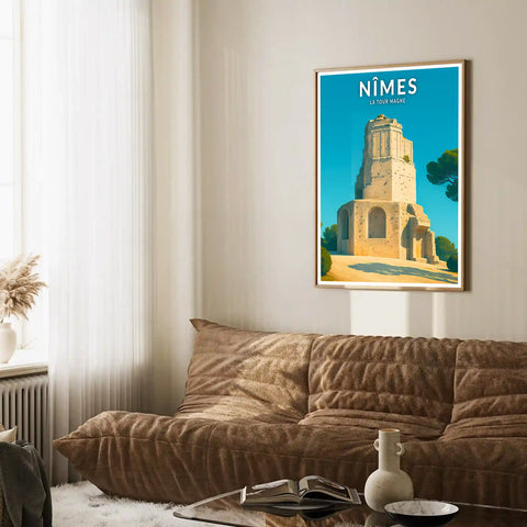 Affiche - Nîmes - La Tour Magne