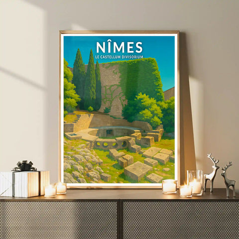 Affiche - Nîmes - Le Castellum Divisorium