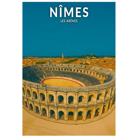 Affiche - Nîmes - Les Arènes