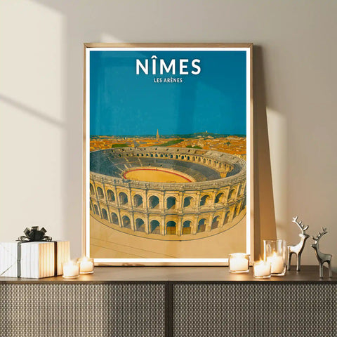 Affiche - Nîmes - Les Arènes