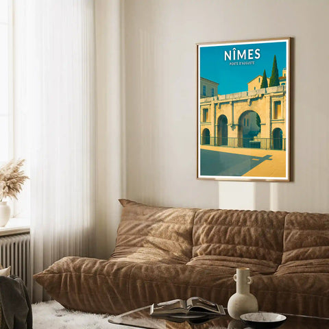 Affiche - Nîmes - Porte d'Auguste