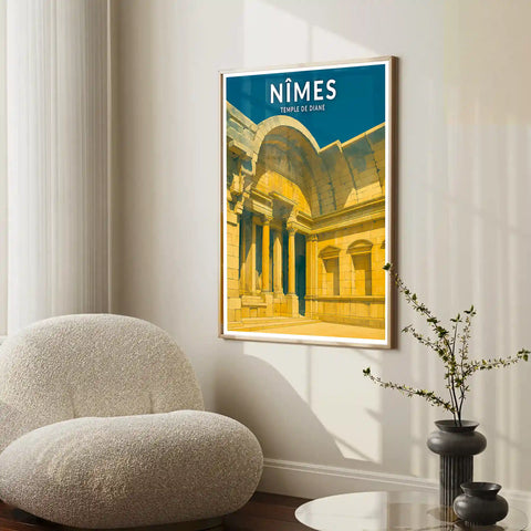 Affiche - Nîmes - Temple de Diane