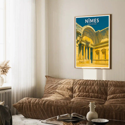 Affiche - Nîmes - Temple de Diane