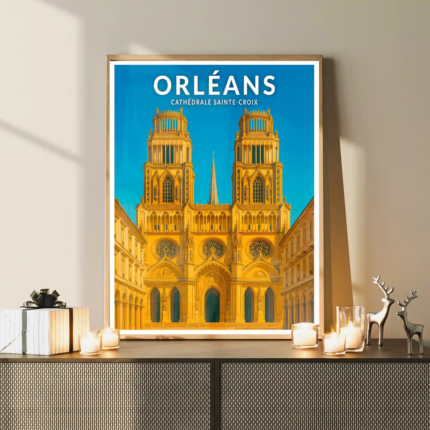 Affiche - Orléans - Cathédrale Sainte-Croix
