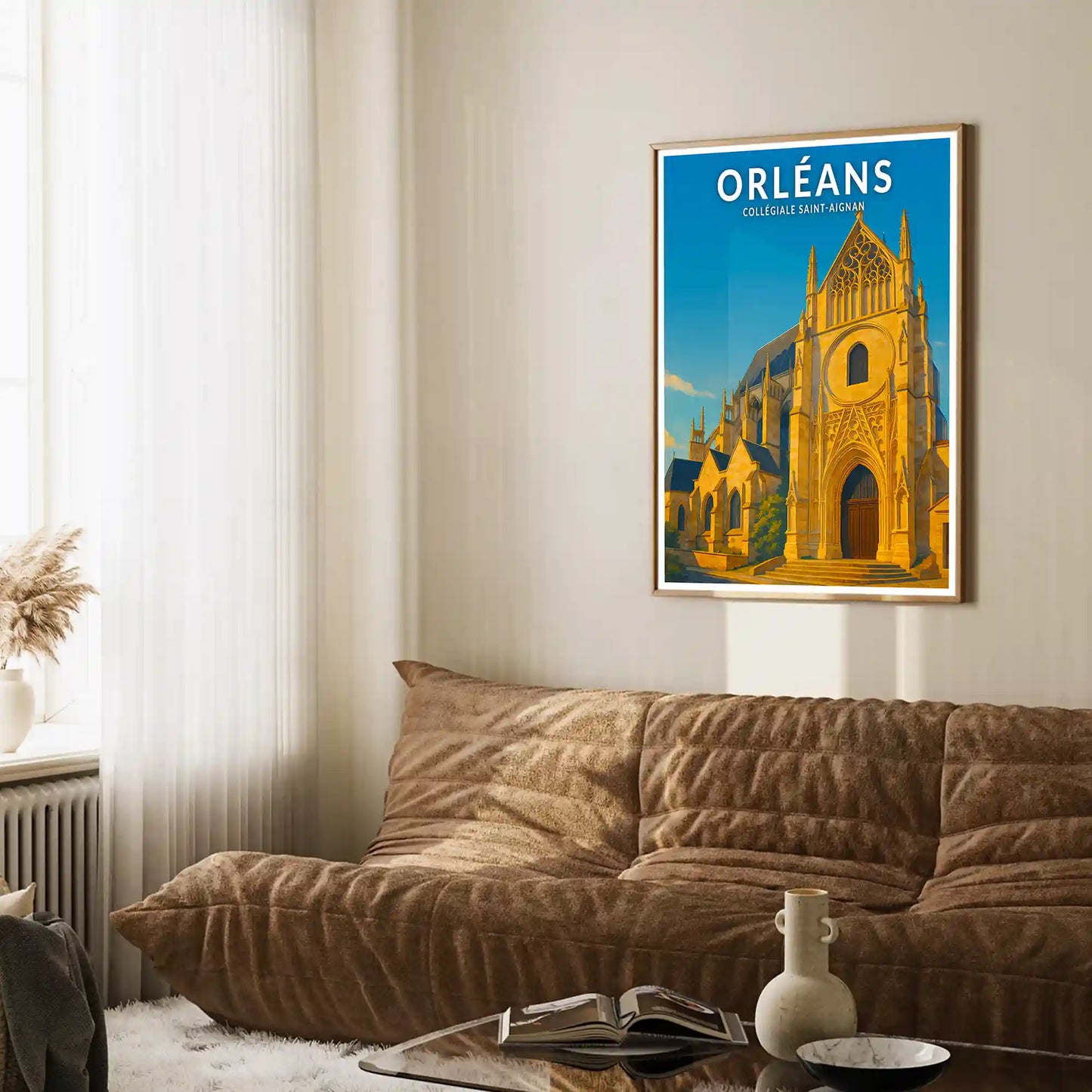 Affiche - Orléans - Collégiale Saint-Aignan