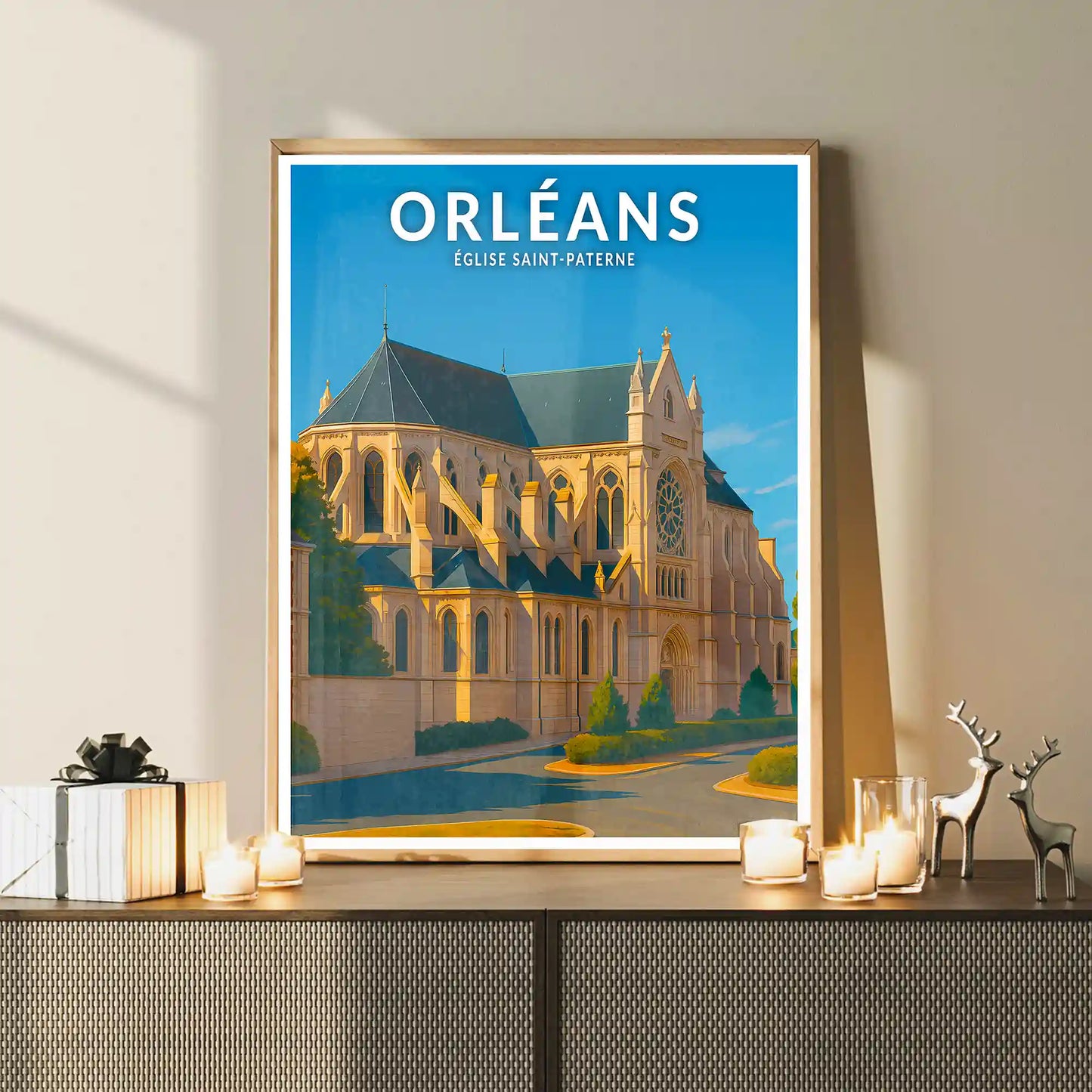 Affiche - Orléans - Église Saint-Paterne