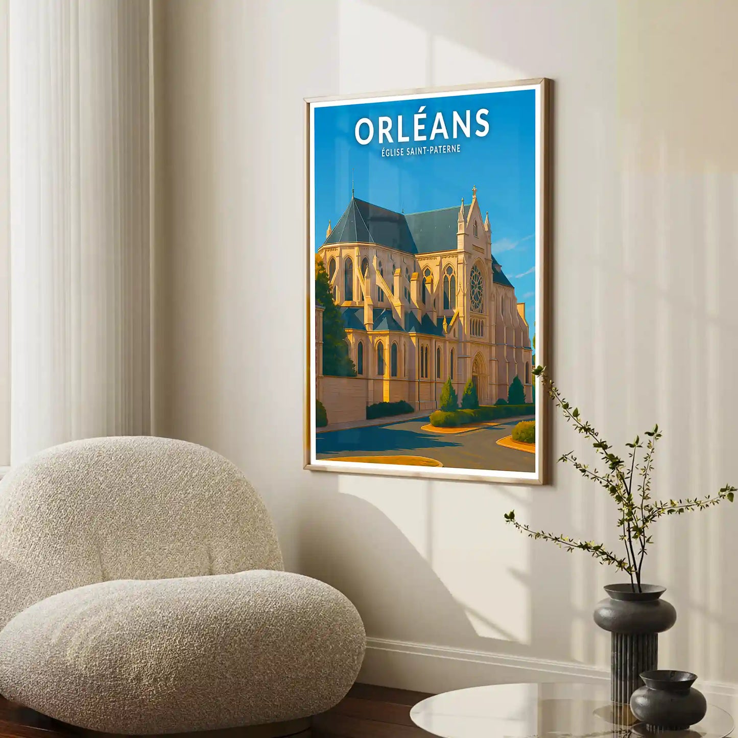 Affiche - Orléans - Église Saint-Paterne