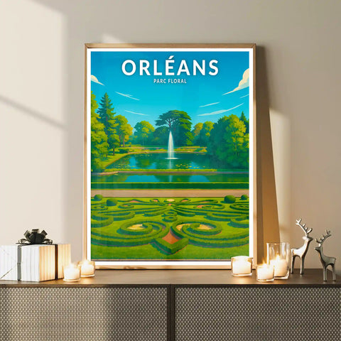 Affiche - Orléans - Parc Floral