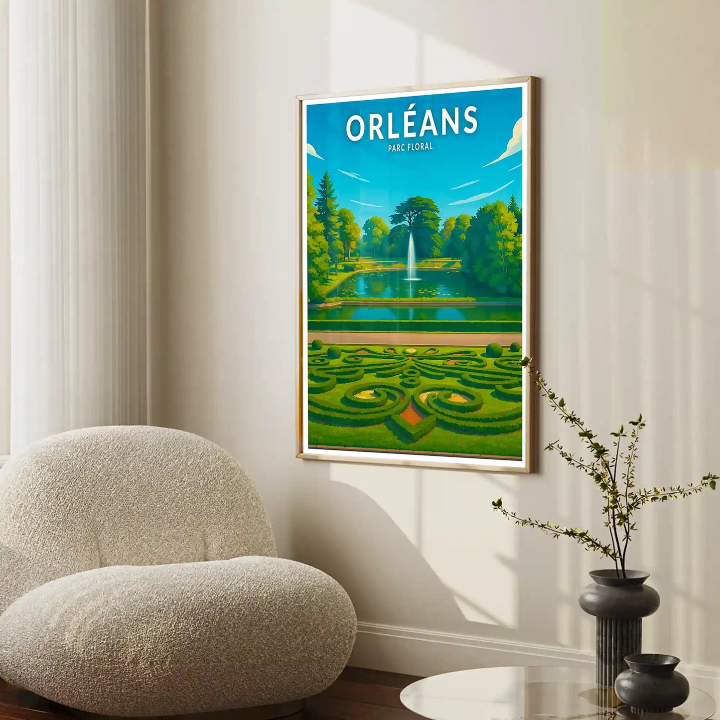 Affiche - Orléans - Parc Floral