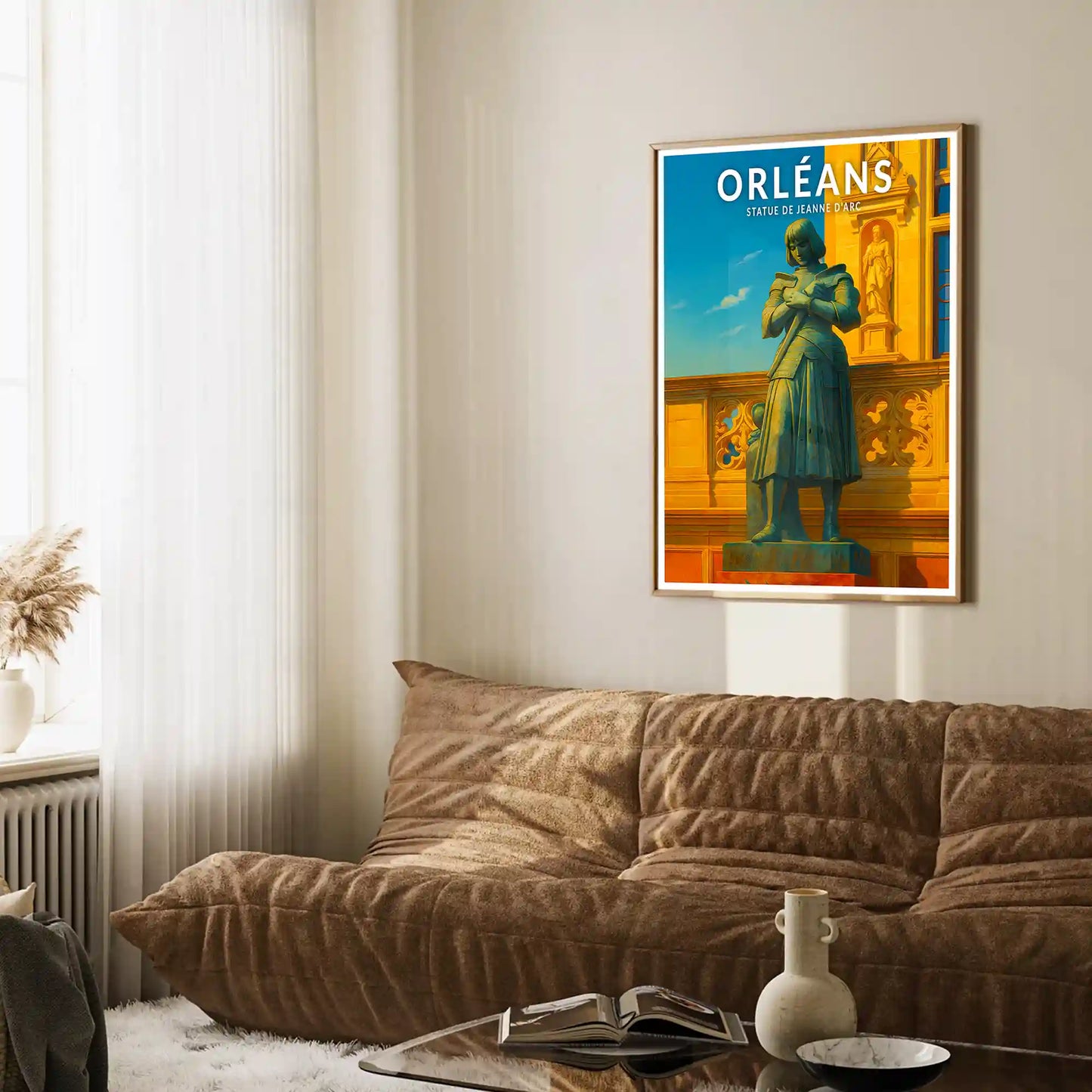 Affiche - Orléans - Statue de Jeanne d'Arc