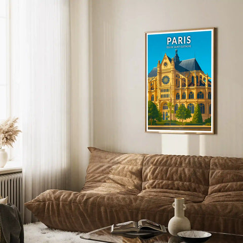 Affiche - Paris - Église Saint-Eustache