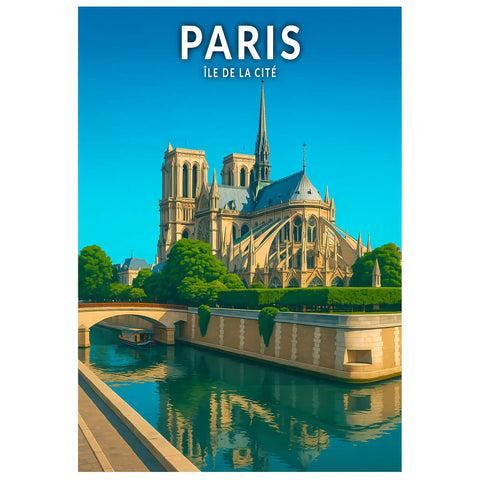 Affiche - Paris - Île de la Cité