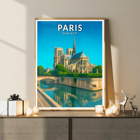Affiche - Paris - Île de la Cité