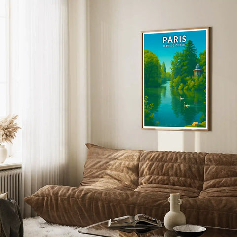 Affiche - Paris - Le Bois de Boulogne