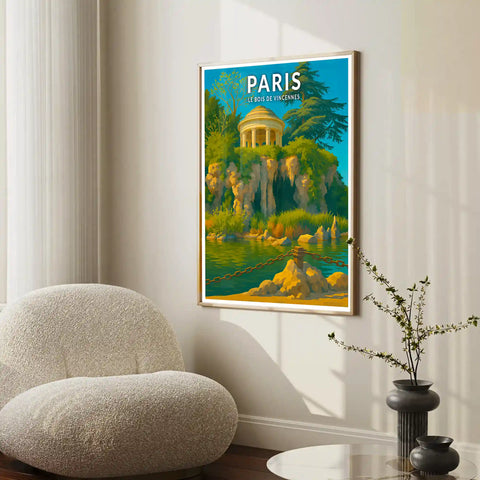 Affiche - Paris - Le Bois de Vincennes