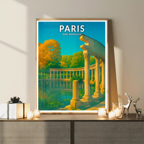 Affiche - Paris - Parc Monceaux