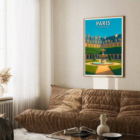 Affiche - Paris - Place des Vosges