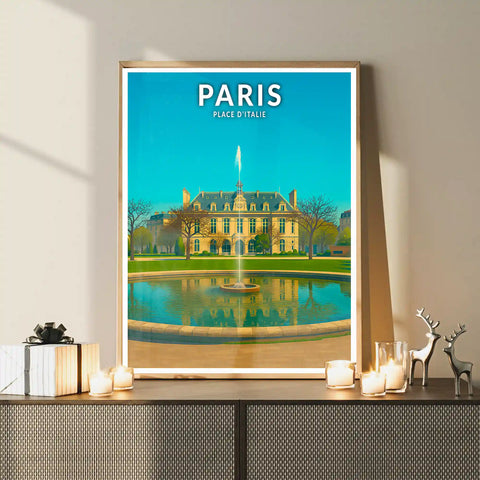 Affiche - Paris - Place d'Italie