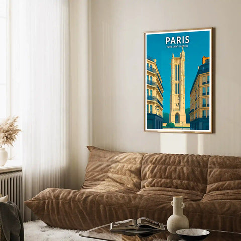 Affiche - Paris - Tour Saint-Jacques