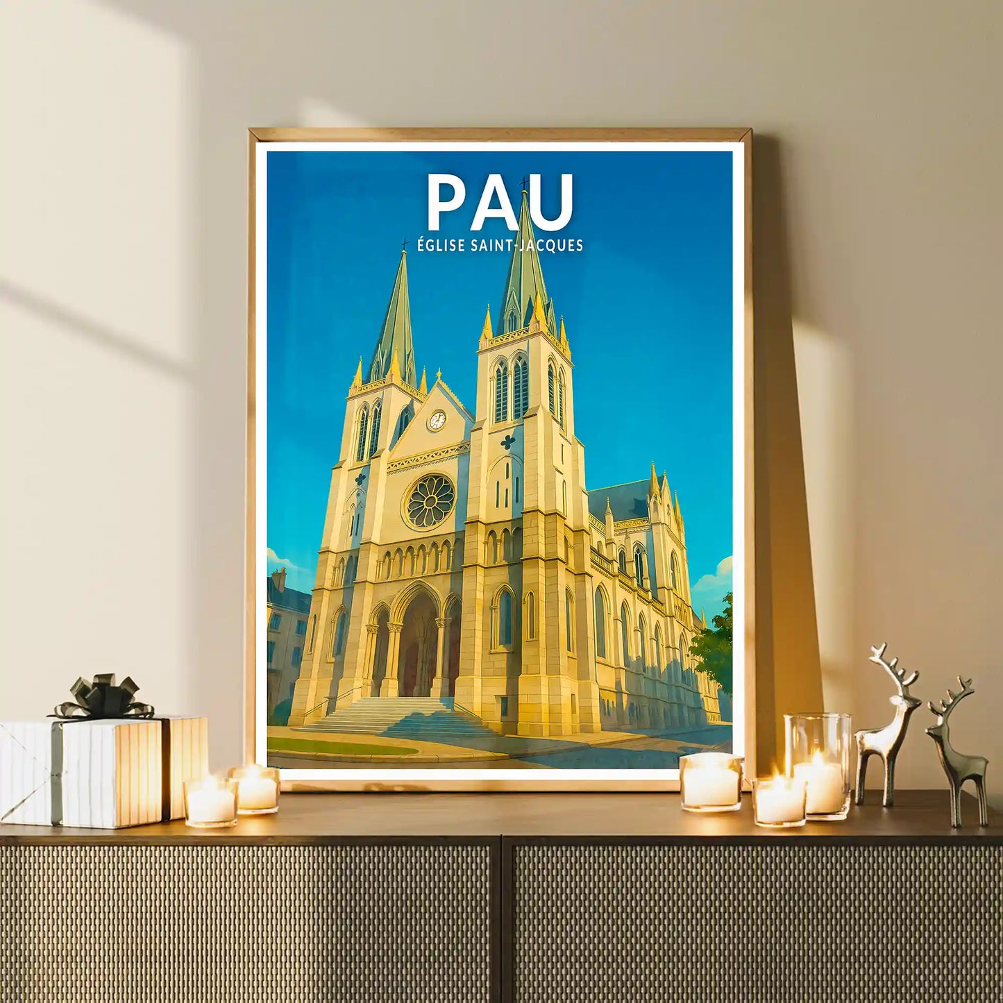 Affiche - Pau - Église Saint-Jacques