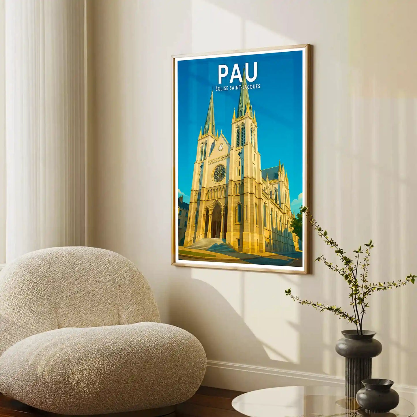 Affiche - Pau - Église Saint-Jacques
