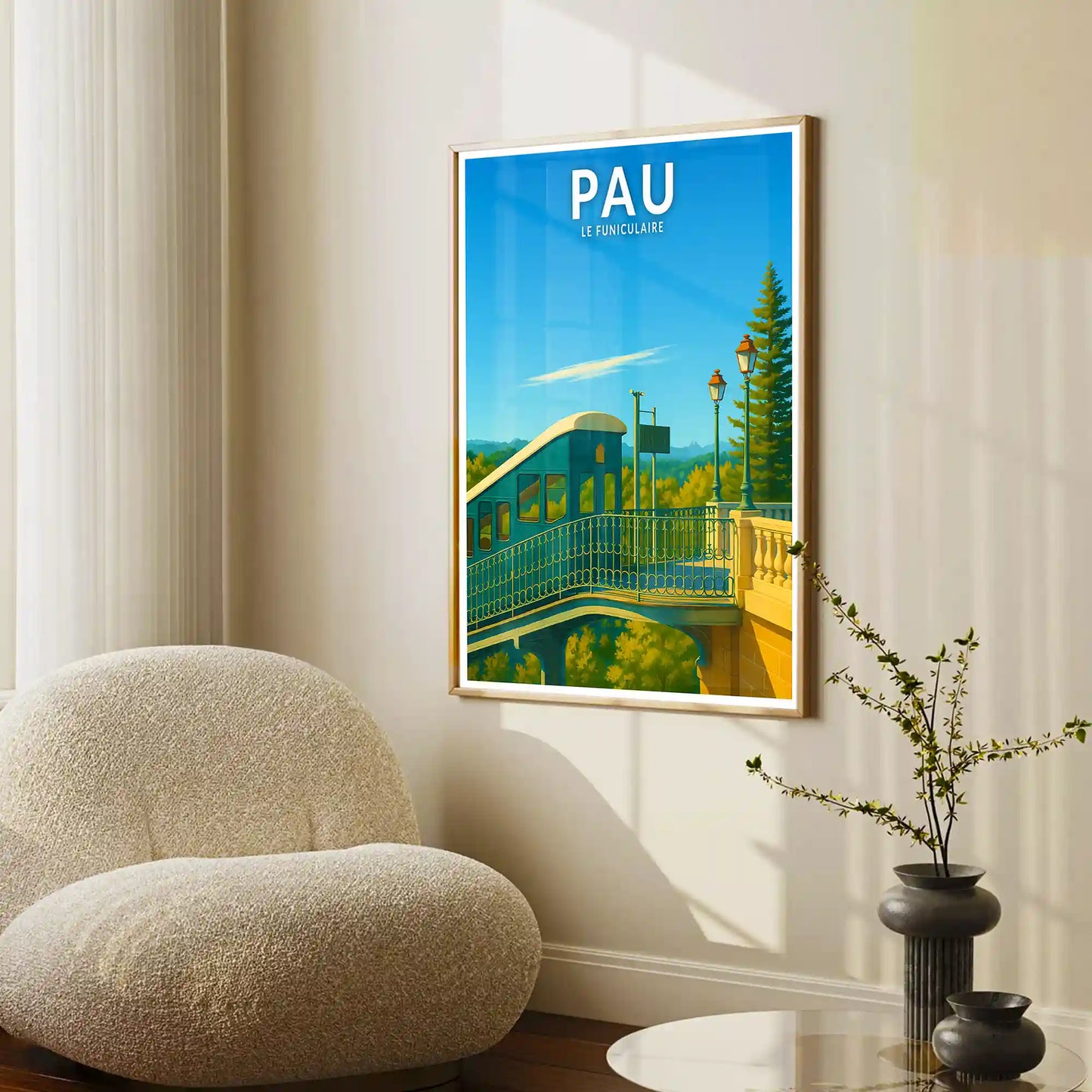 Affiche - Pau - Le Funiculaire