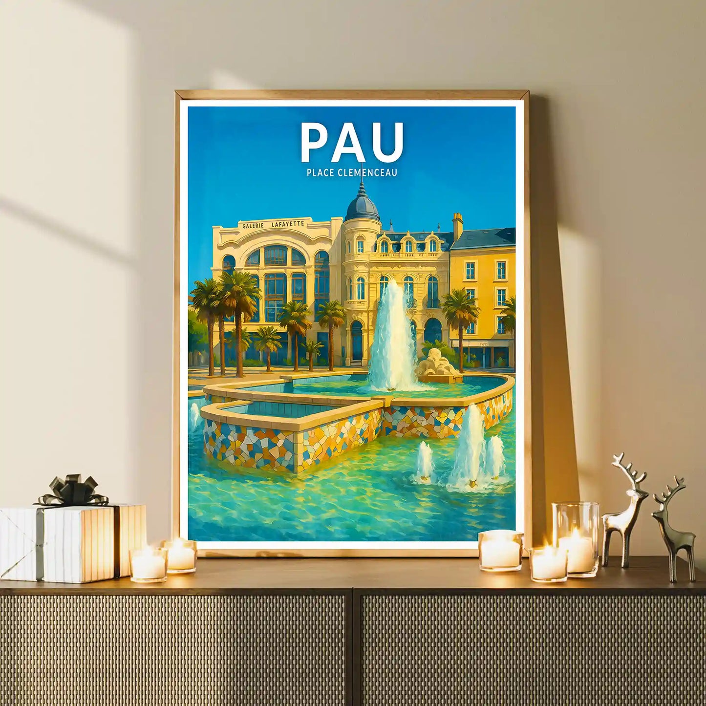 Affiche - Pau - Place Clemenceau