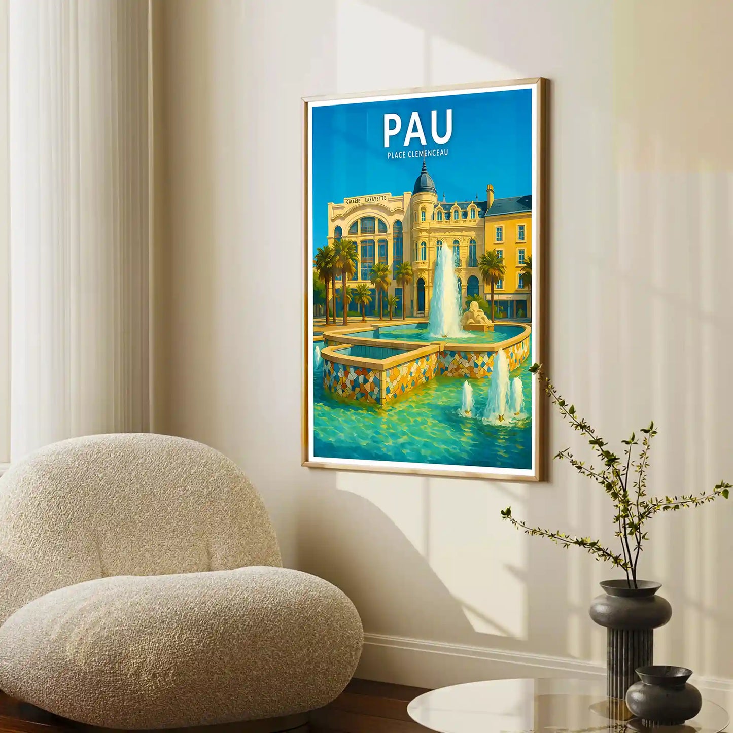 Affiche - Pau - Place Clemenceau