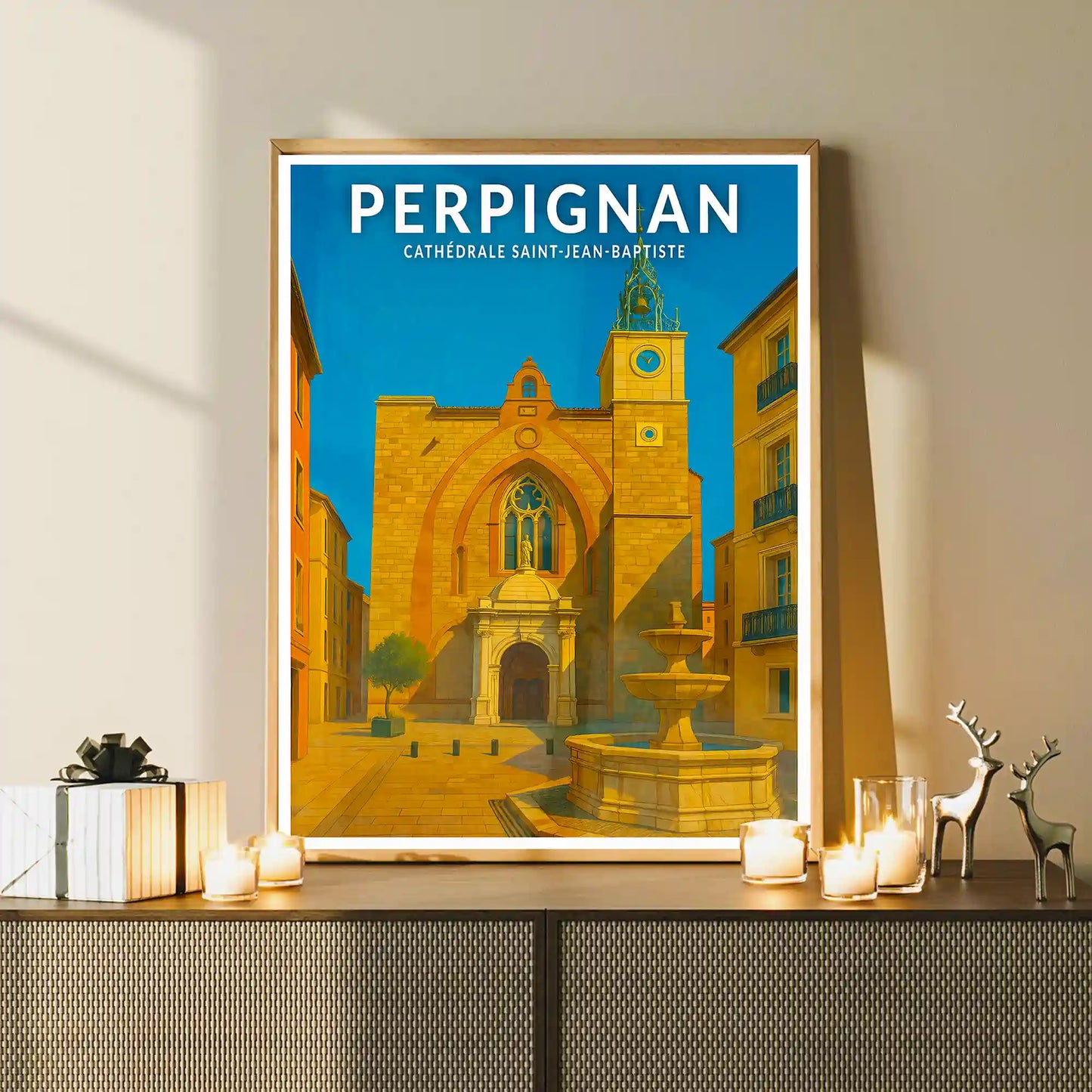 Affiche - Perpignan - Cathédrale Saint-Jean-Baptiste