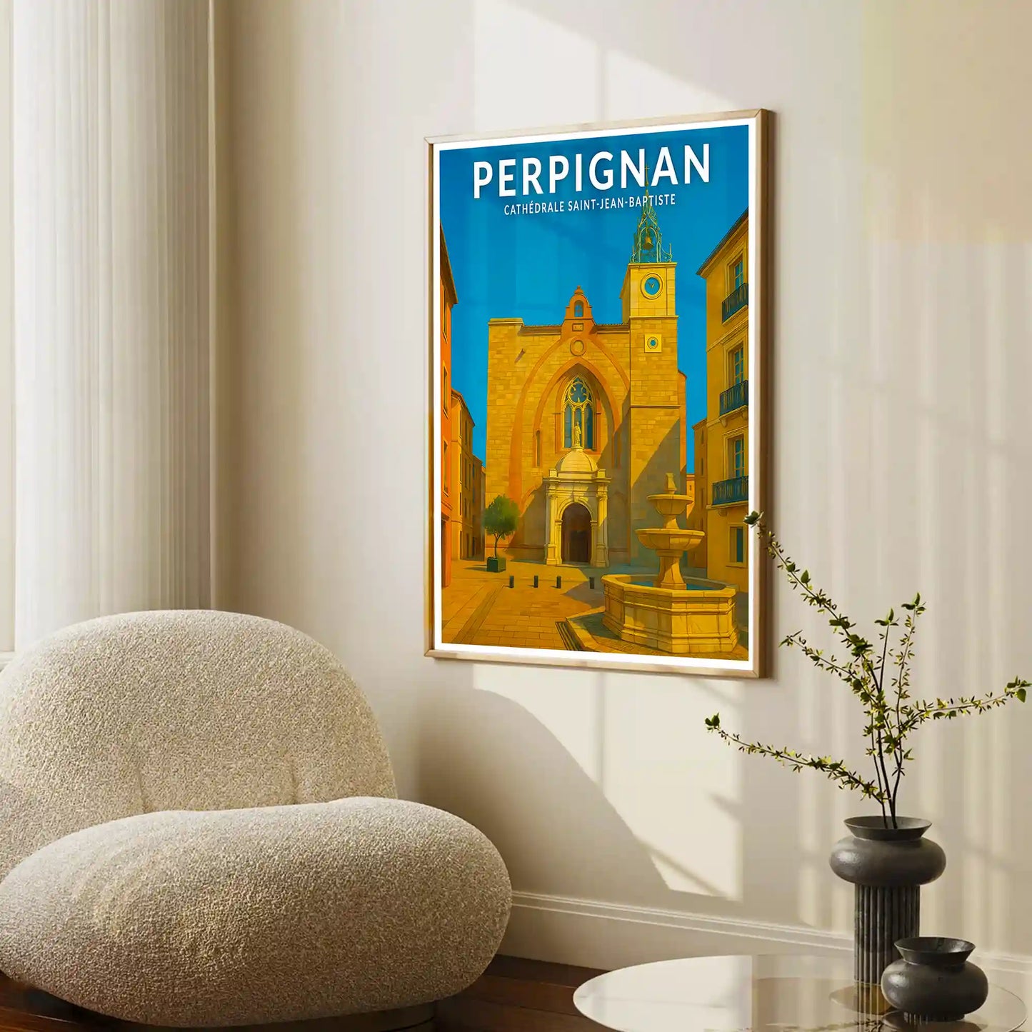Affiche - Perpignan - Cathédrale Saint-Jean-Baptiste