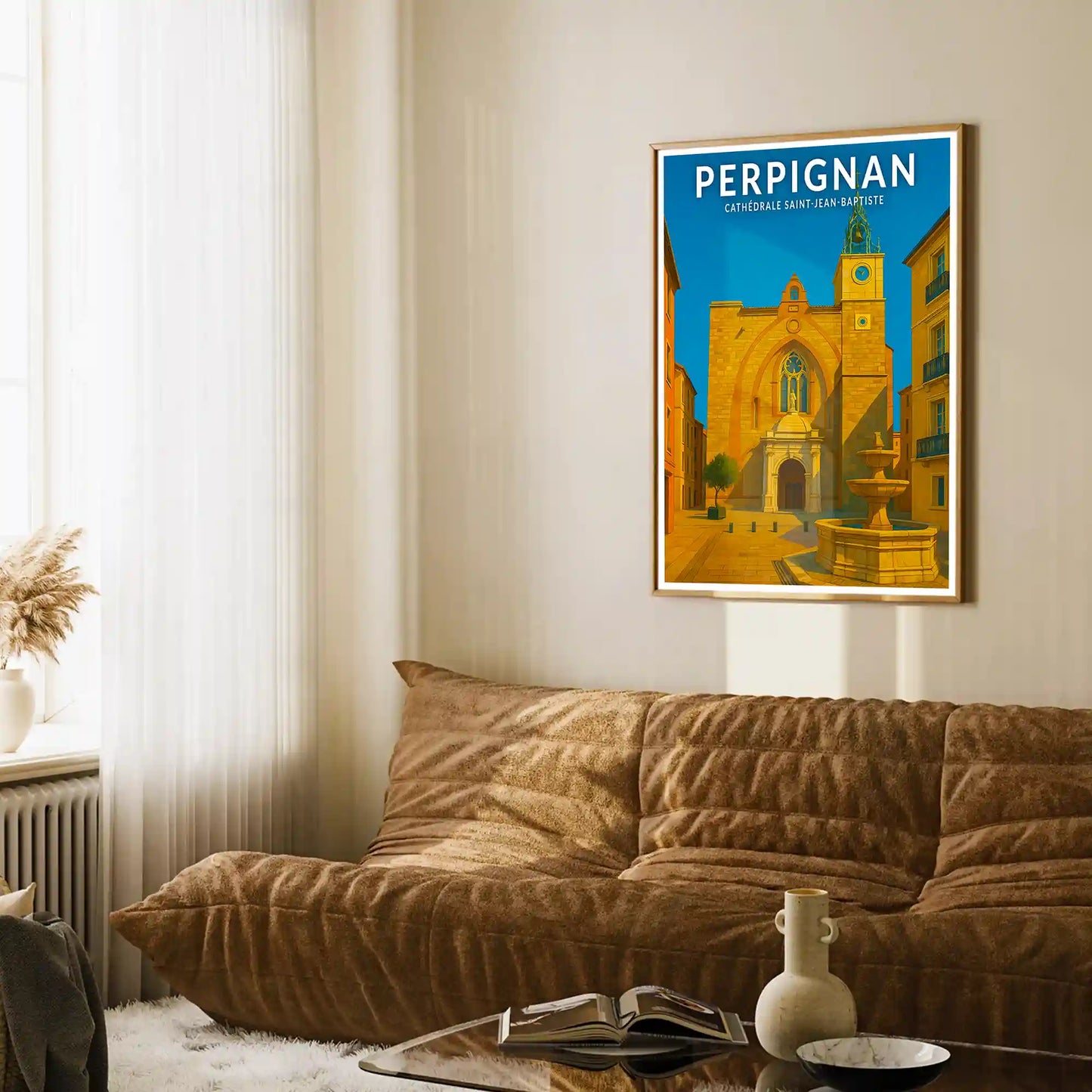 Affiche - Perpignan - Cathédrale Saint-Jean-Baptiste