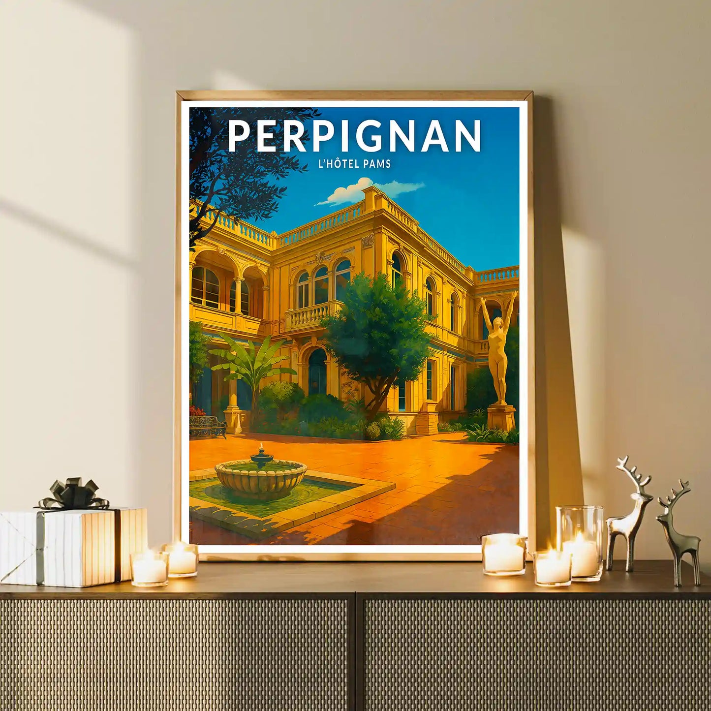 Affiche - Perpignan - L'Hôtel Pams