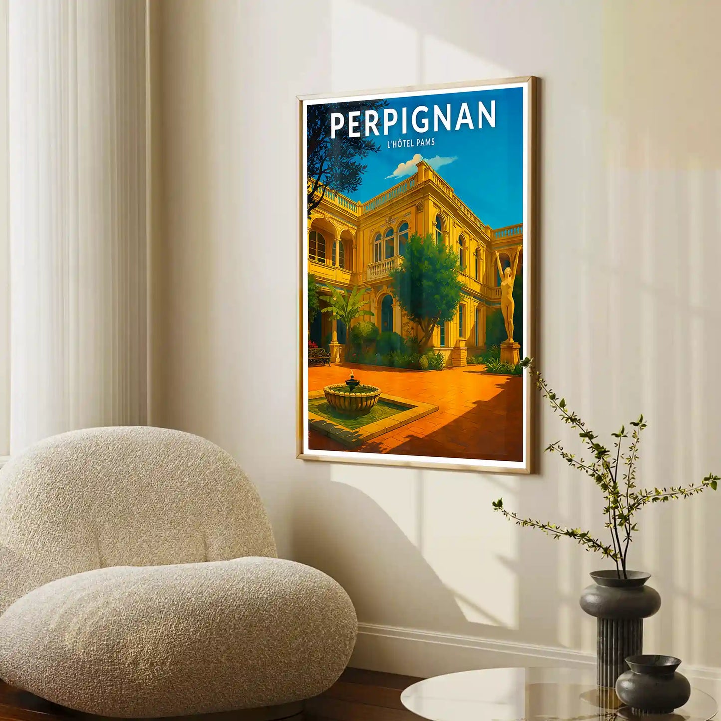 Affiche - Perpignan - L'Hôtel Pams