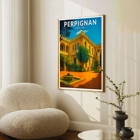 Affiche - Perpignan - L'Hôtel Pams