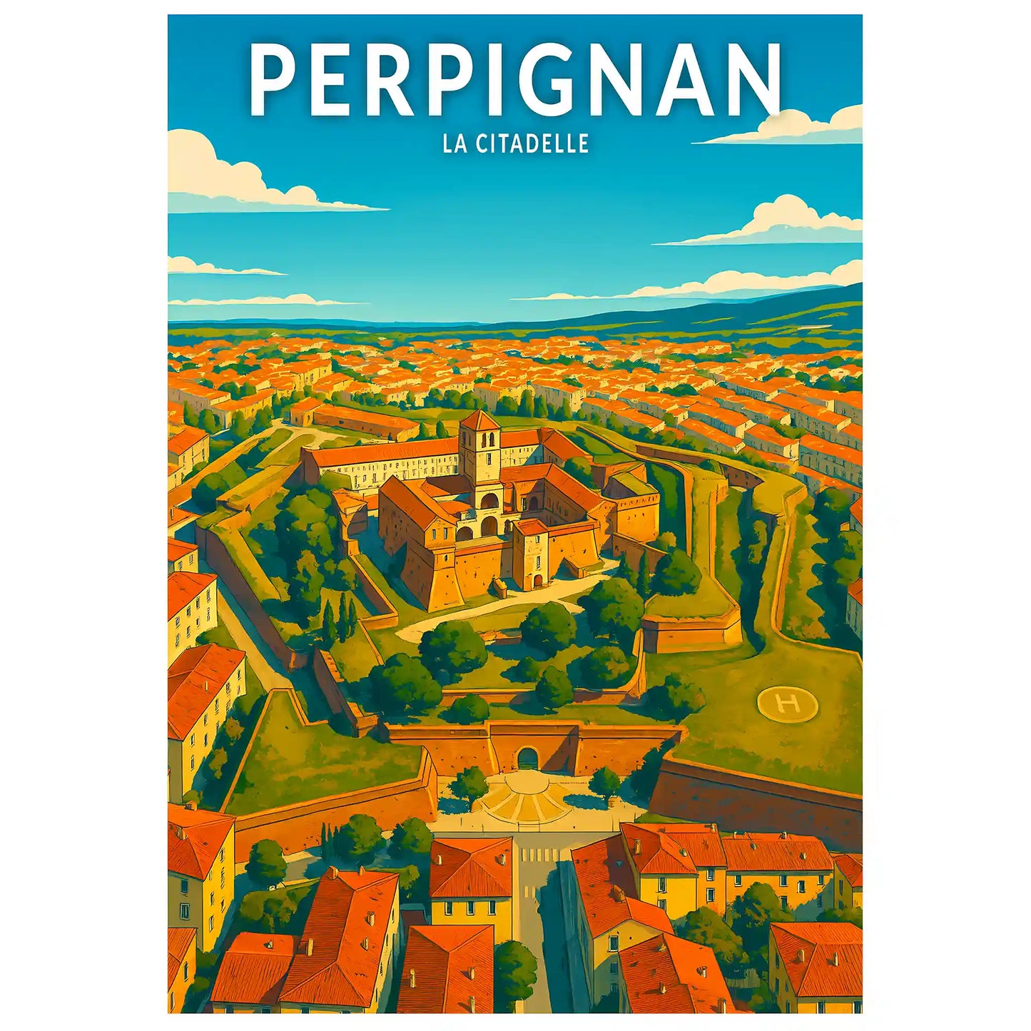 Affiche - Perpignan - La Citadelle