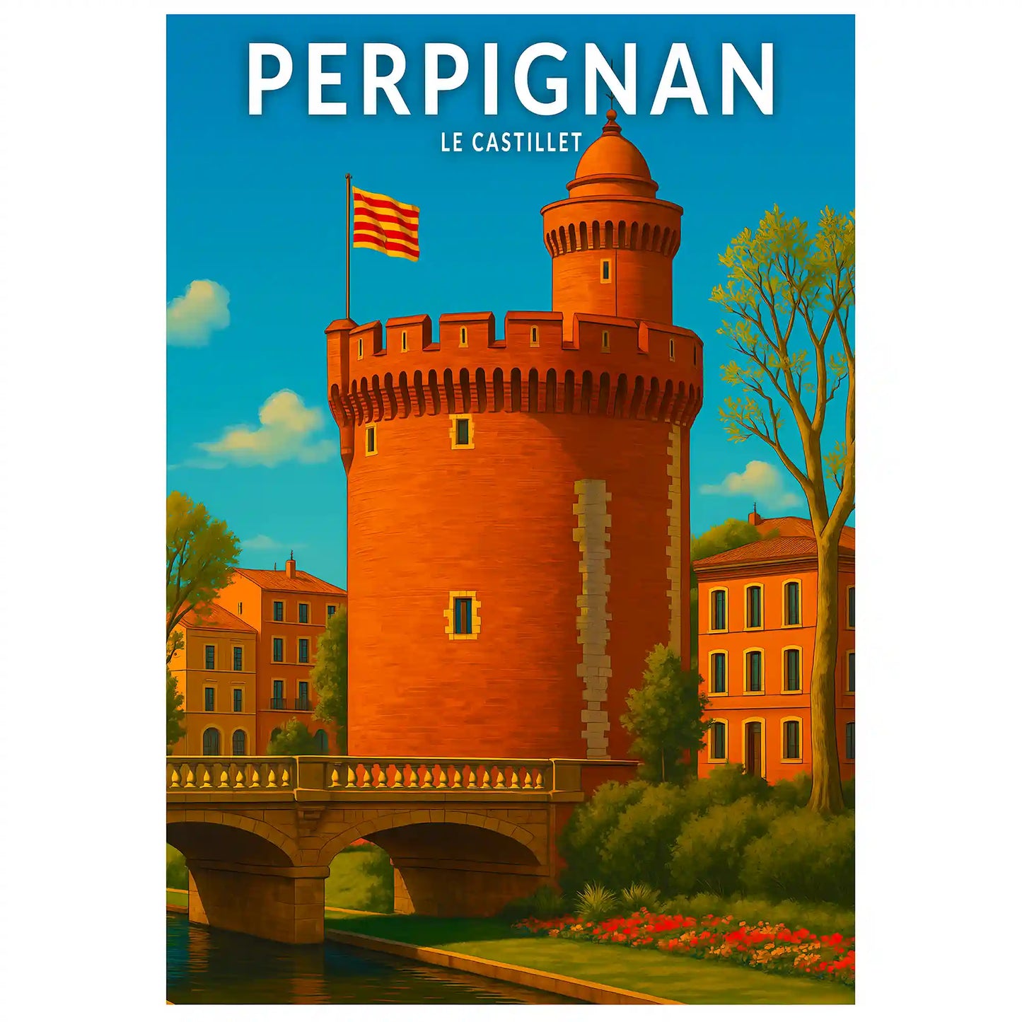 Affiche - Perpignan - Le Castillet
