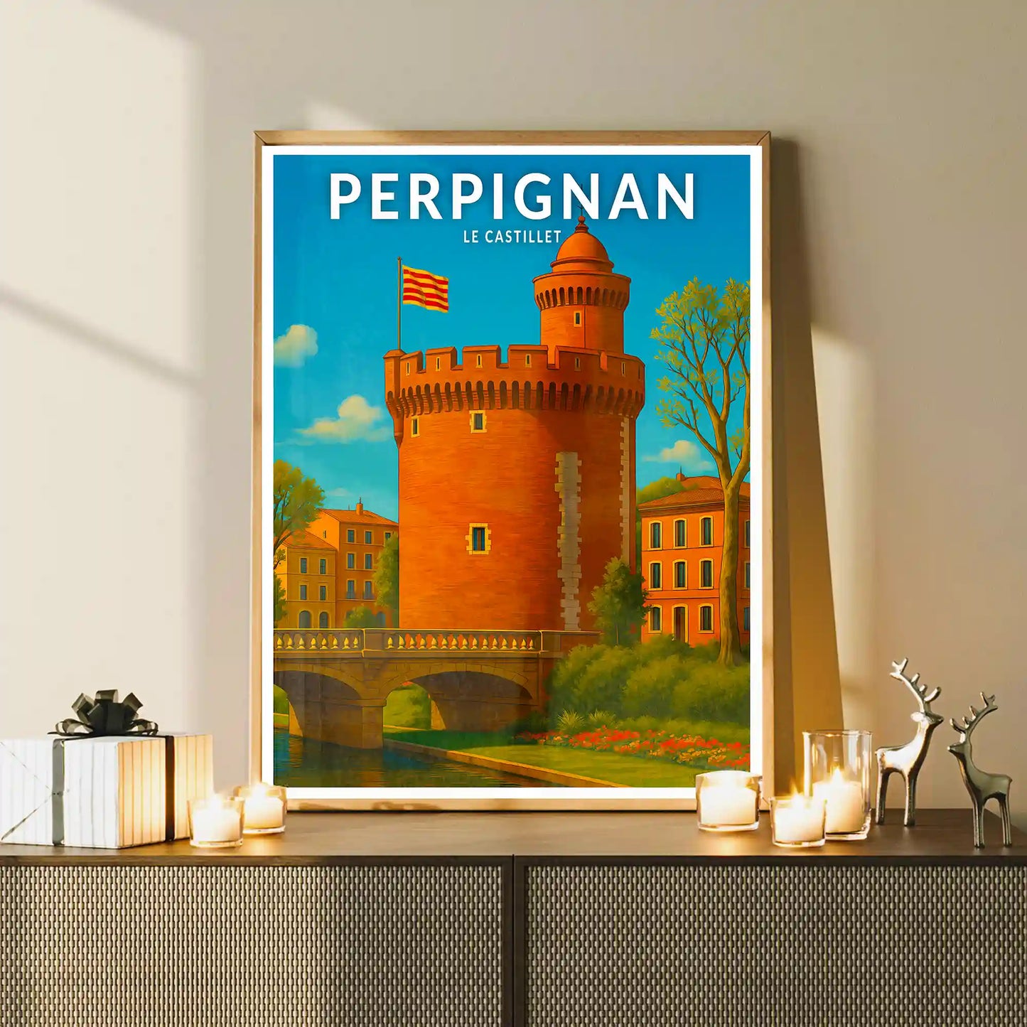 Affiche - Perpignan - Le Castillet