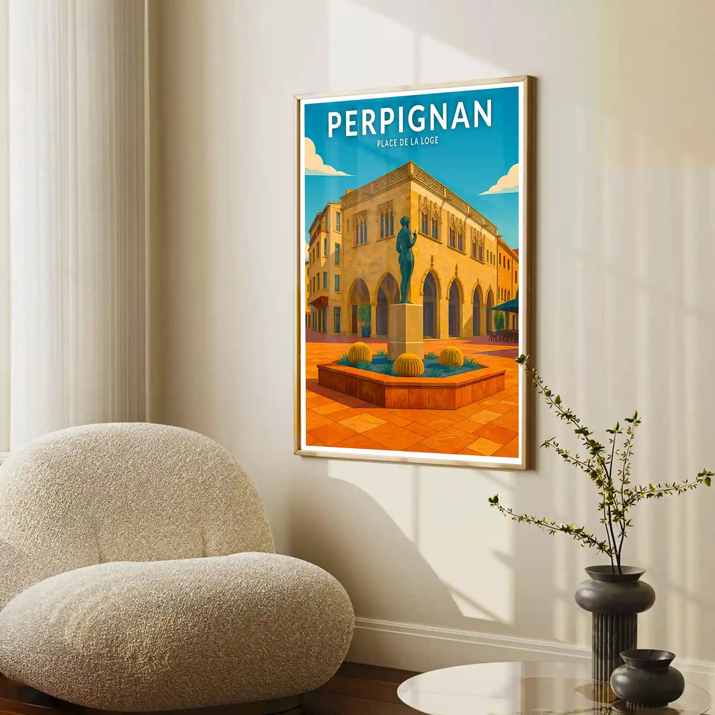 Affiche - Perpignan - Place de la Loge
