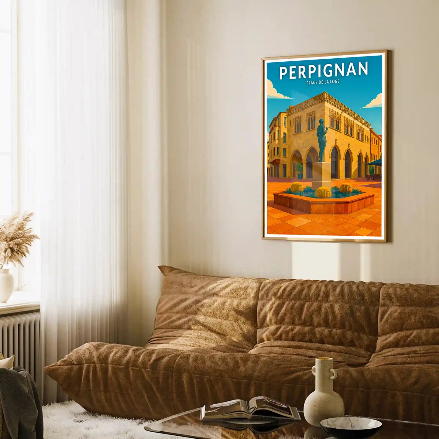 Affiche - Perpignan - Place de la Loge