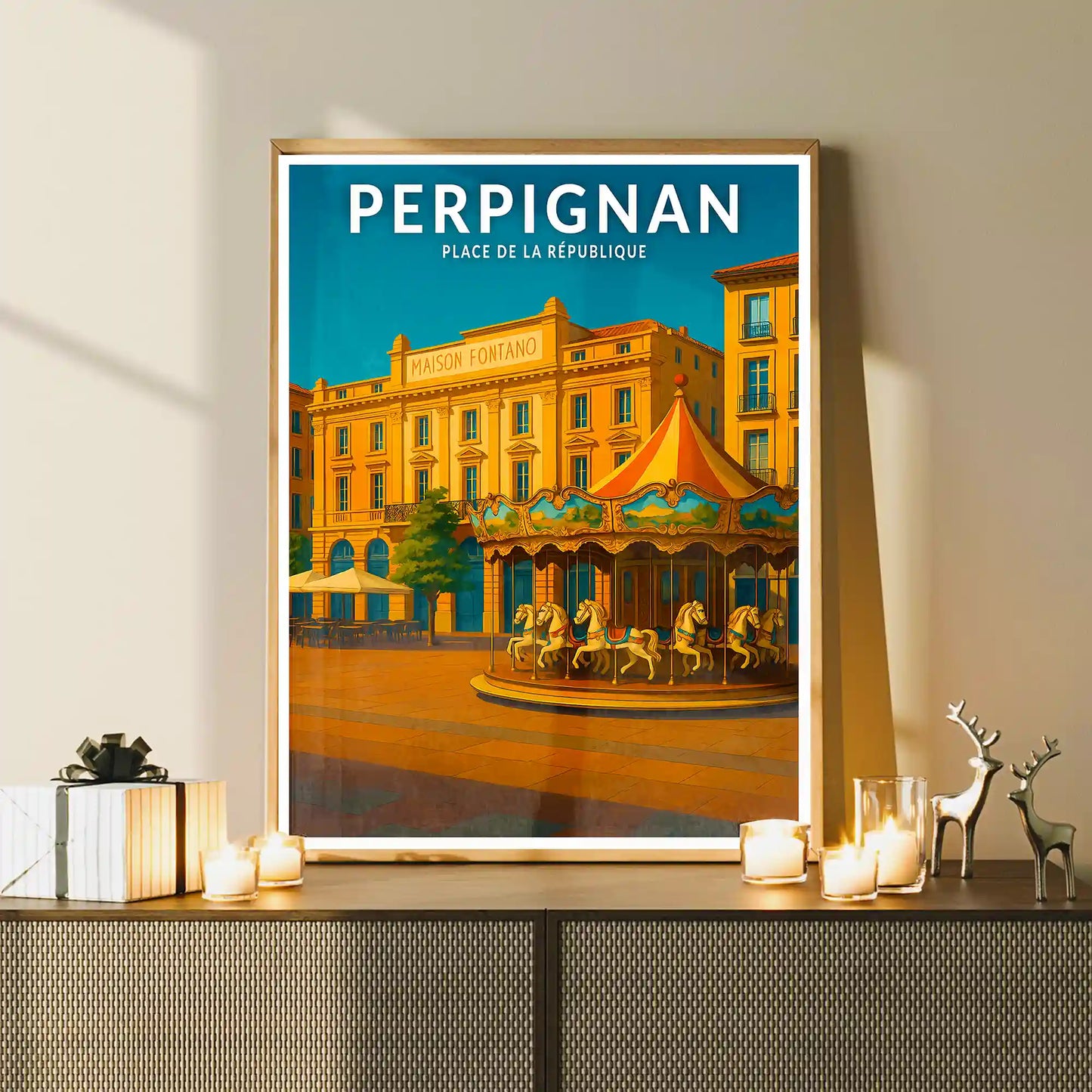 Affiche - Perpignan - Place de la République