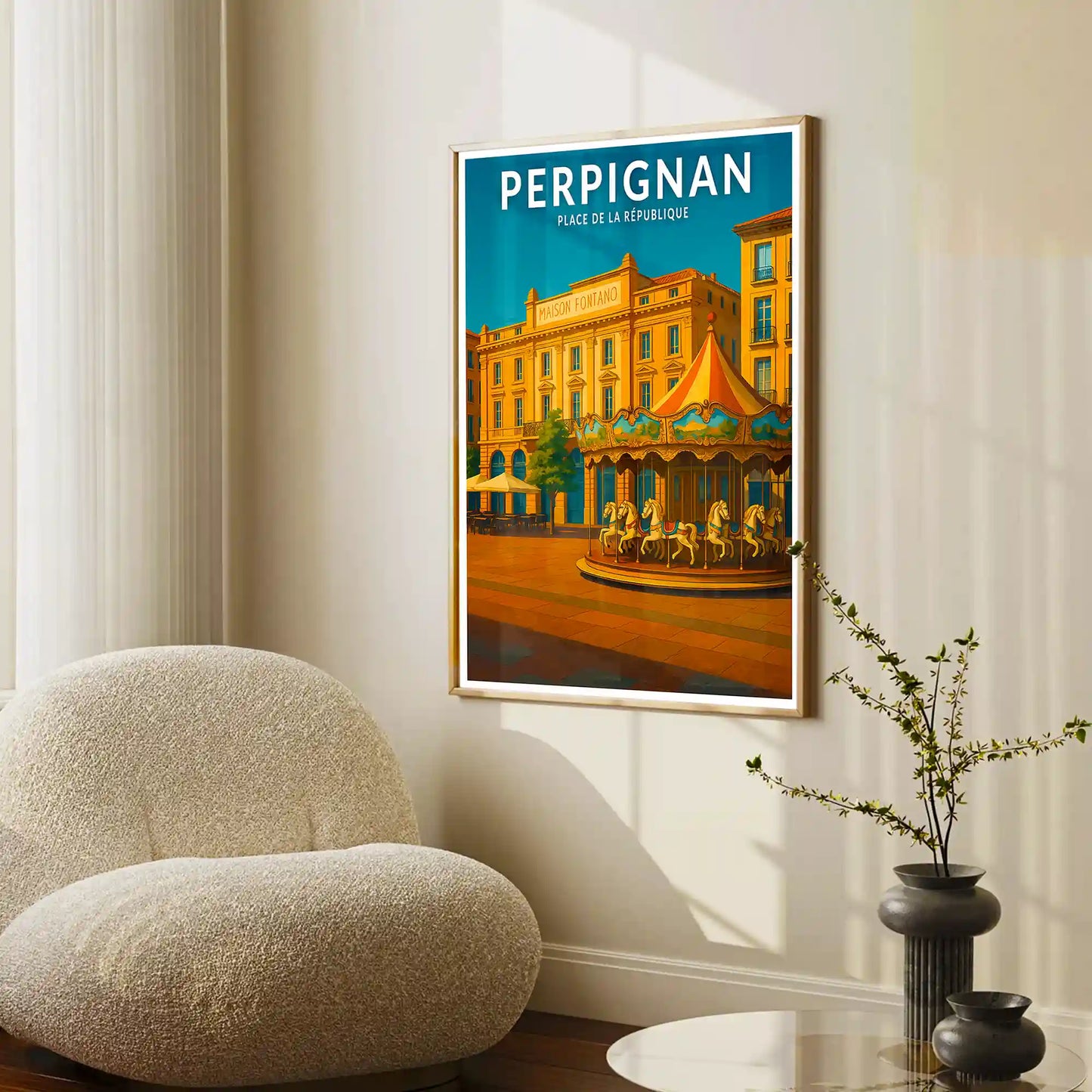 Affiche - Perpignan - Place de la République