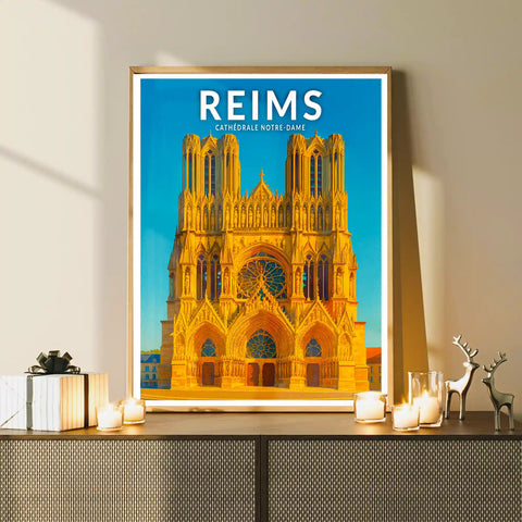 Affiche - Reims - Cathédrale Notre-Dame
